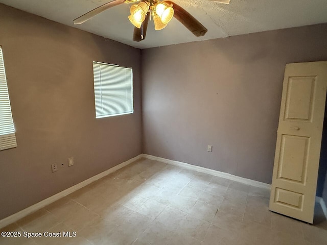 600 Byron Ave, Daytona Beach, FL 32114 - unfurnished room with ceiling fan and baseboards