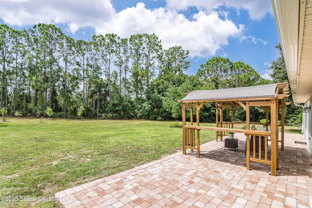 4027 Secretariat Ln, Malabar, FL 32950 - view of patio with a gazebo