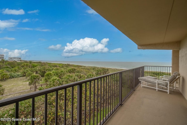 3170 N Atlantic Ave Unit 407, Cocoa Beach, FL 32931 - balcony with a water view