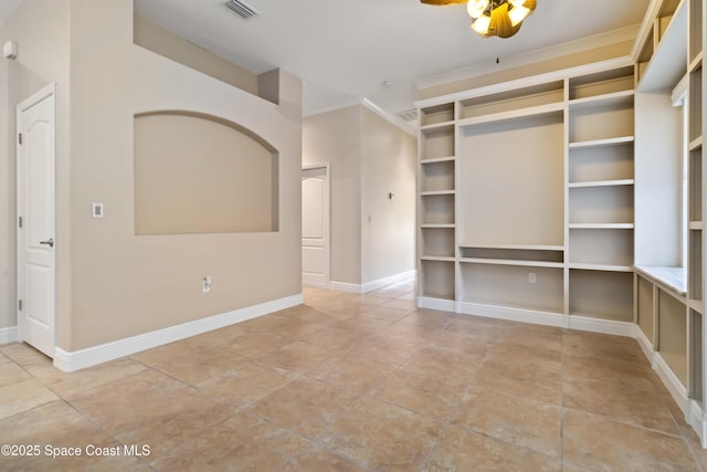 3140 Constellation Dr, Melbourne, FL 32940 - empty room with ceiling fan and baseboards
