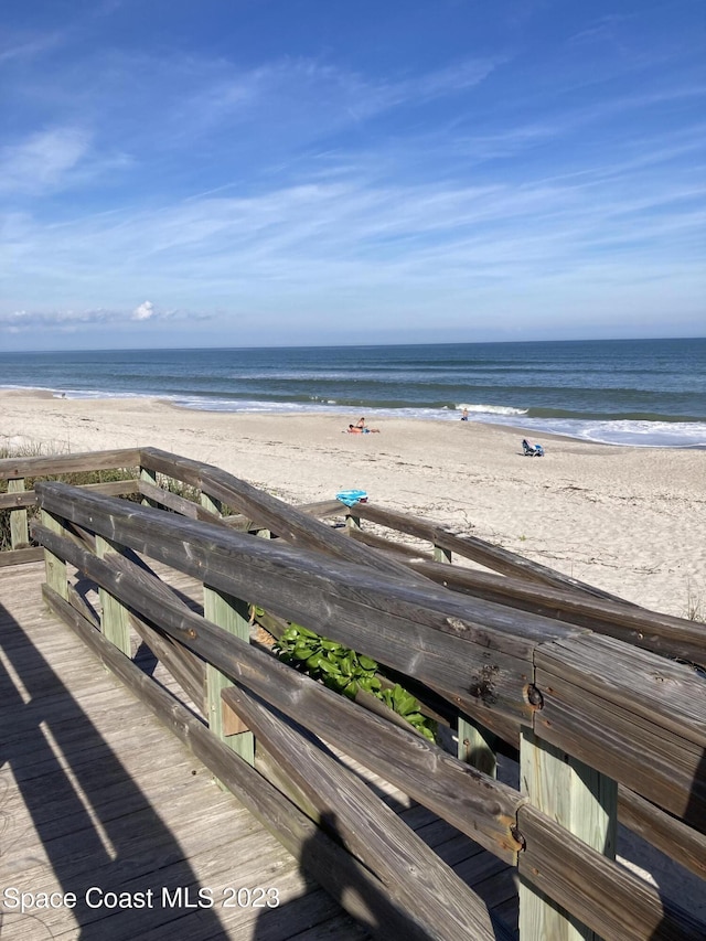 115 E Colonial Ct Unit C, Indian Harbour Beach, FL 32937 - water view featuring nearby beach