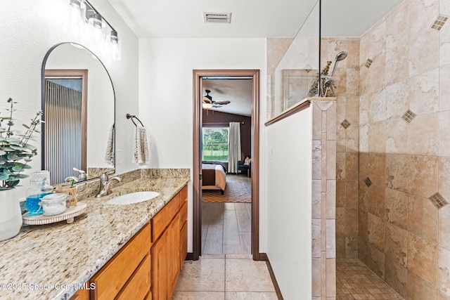 740 Hunan St NE, Palm Bay, FL 32907 - ensuite bathroom featuring vanity and walk in shower