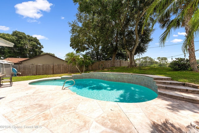 740 Hunan St NE, Palm Bay, FL 32907 - view of pool featuring a patio area and a fenced backyard
