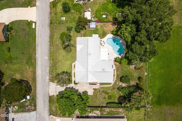 740 Hunan St NE, Palm Bay, FL 32907 - drone / aerial view of a pool area