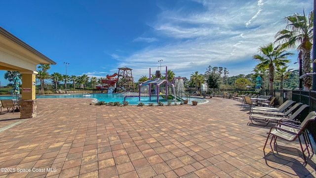 4299 Alligator Flag Cir, West Melbourne, FL 32904 - community pool featuring a patio
