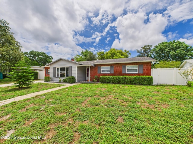 2115 Otterbein Ave, Cocoa, FL 32926 - ranch-style home with a gate and brick siding