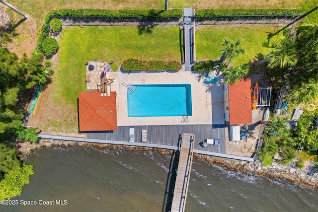 2915 Kirkland Rd NE, Palm Bay, FL 32905 - view of subject property featuring a nearby body of water and a pool area