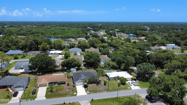 6313 Leonard Ave, Cocoa, FL 32927 - aerial view of property and surrounding area with nearby suburban area and a forest