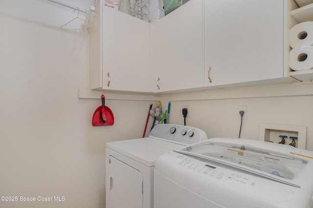 6313 Leonard Ave, Cocoa, FL 32927 - washroom featuring washing machine and dryer and cabinet space