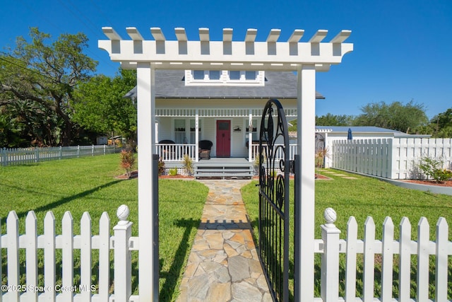 1248 Highland Ave, Melbourne, FL 32935 - view of front of house featuring covered porch