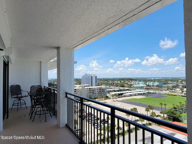 2100 N Atlantic Ave Unit 1207, Cocoa Beach, FL 32931 - balcony featuring a view of city