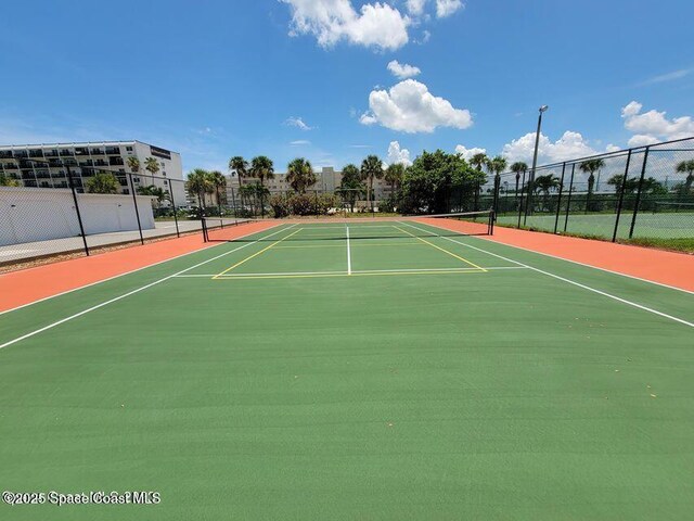 2100 N Atlantic Ave Unit 1207, Cocoa Beach, FL 32931 - view of tennis court featuring community basketball court