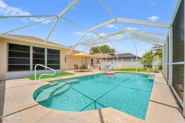 775 Triple Crown Ln, Melbourne, FL 32904 - view of pool with a patio area and a lanai
