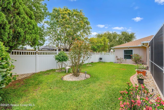 775 Triple Crown Ln, Melbourne, FL 32904 - view of yard featuring glass enclosure