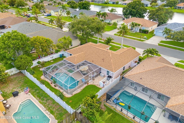 775 Triple Crown Ln, Melbourne, FL 32904 - aerial view of residential area featuring a pool area
