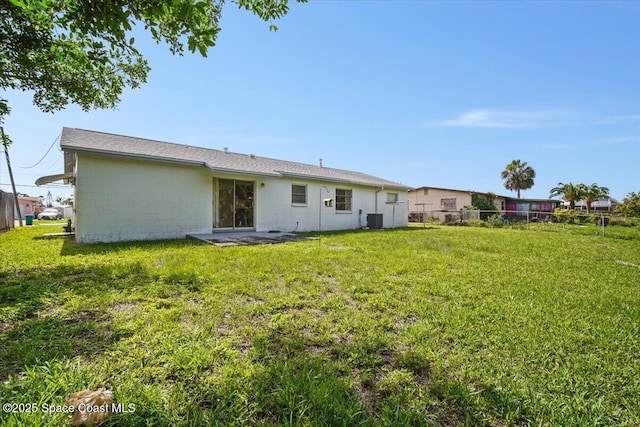 1155 Montego Bay Dr N, Merritt Island, FL 32953 - rear view of house featuring concrete block siding