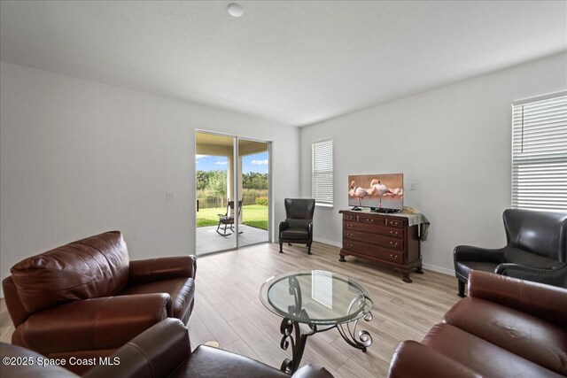 8342 Laguna Cir, Micco, FL 32976 - living area with light wood finished floors and baseboards