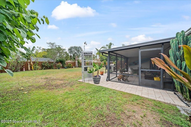 1250 Corning Ave NW, Palm Bay, FL 32907 - view of yard with a sunroom