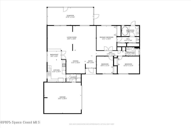 1181 Fairway Ct NE, Palm Bay, FL 32905 - home floor plan