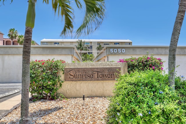 5050 Ocean Beach Blvd Unit 309, Cocoa Beach, FL 32931 - view of community / neighborhood sign