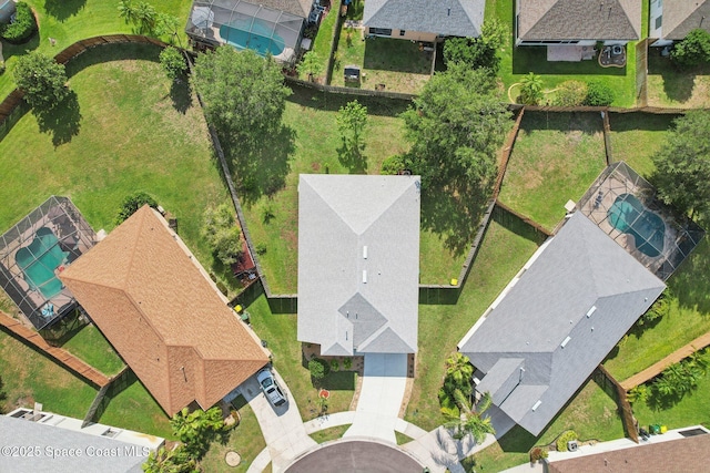 1609 Kestrel Ct, Rockledge, FL 32955 - aerial view of residential area featuring a pool