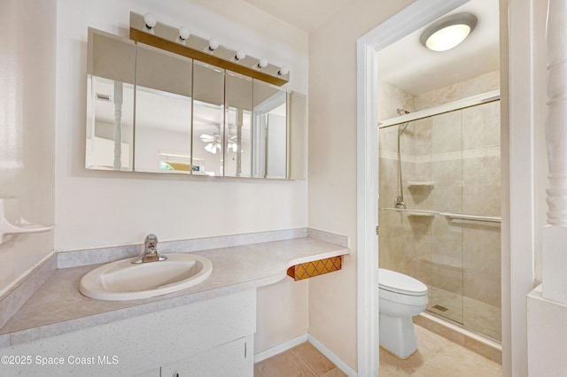 211 Naylor Dr, Melbourne, FL 32904 - bathroom featuring a stall shower and vanity