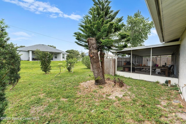 790 Alfonso Ave SE, Palm Bay, FL 32909 - view of yard with a sunroom