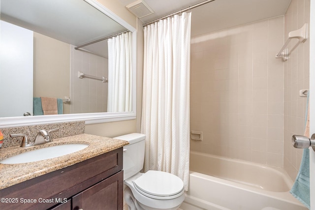 1600 Woodland Dr Unit 4105, Rockledge, FL 32955 - bathroom featuring toilet, shower / tub combo, and vanity