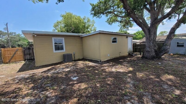 1666 Terrace St, Cocoa, FL 32922 - back of property with central AC unit