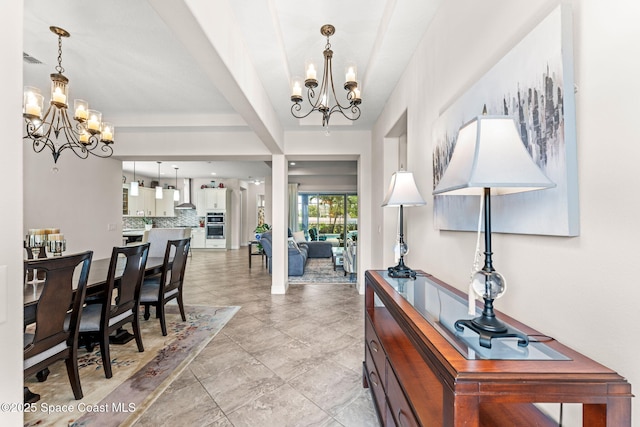14880 Ellingsworth Ln, Winter Garden, FL 34787 - foyer entrance featuring a chandelier
