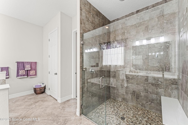 14880 Ellingsworth Ln, Winter Garden, FL 34787 - full bathroom featuring a shower stall, baseboards, and vanity