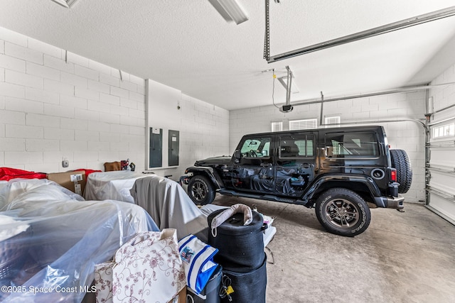 14880 Ellingsworth Ln, Winter Garden, FL 34787 - garage with electric panel and concrete block wall