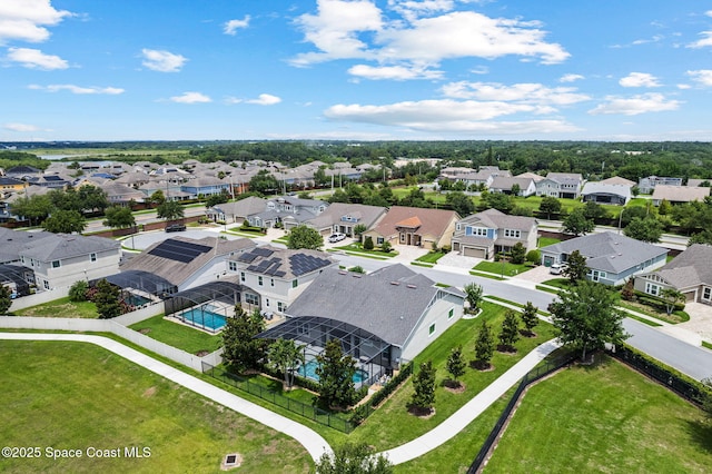 14880 Ellingsworth Ln, Winter Garden, FL 34787 - aerial view of residential area with a pool area