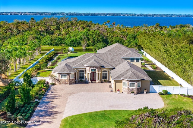 4022 Tradewinds Trl, Merritt Island, FL 32953 - aerial view of property and surrounding area with a large body of water