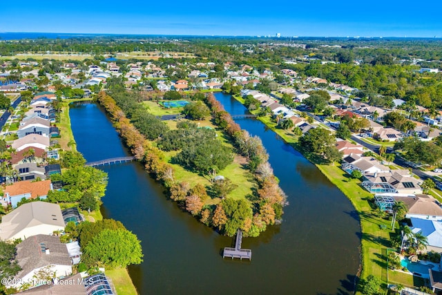 4022 Tradewinds Trl, Merritt Island, FL 32953 - aerial perspective of suburban area with a nearby body of water