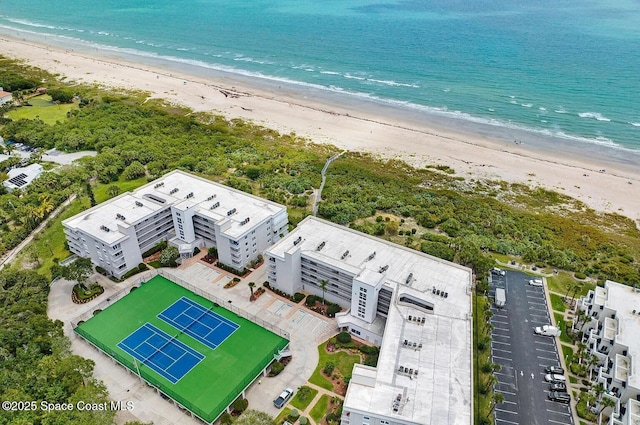 8700 Ridgewood Ave Unit Ph2B, Cape Canaveral, FL 32920 - drone / aerial view of waterfront with a beach and apartment complex / building