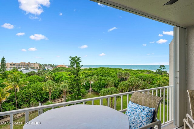 8700 Ridgewood Ave Unit Ph2B, Cape Canaveral, FL 32920 - balcony with a water view