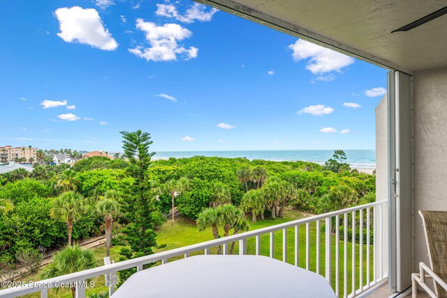 8700 Ridgewood Ave Unit Ph2B, Cape Canaveral, FL 32920 - balcony with a water view