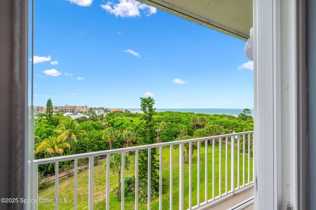 8700 Ridgewood Ave Unit Ph2B, Cape Canaveral, FL 32920 - balcony featuring a water view
