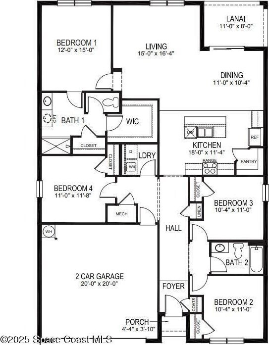 243 Lachine St SW, Palm Bay, FL 32908 - property floor plan