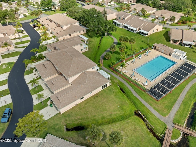 243 Forecast Ln Unit 4-21, Rockledge, FL 32955 - aerial perspective of suburban area featuring a pool area