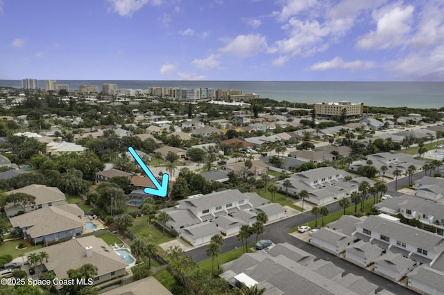 290 Paradise Blvd Unit 61, Indialantic, FL 32903 - aerial view of property and surrounding area with a large body of water and nearby urban area