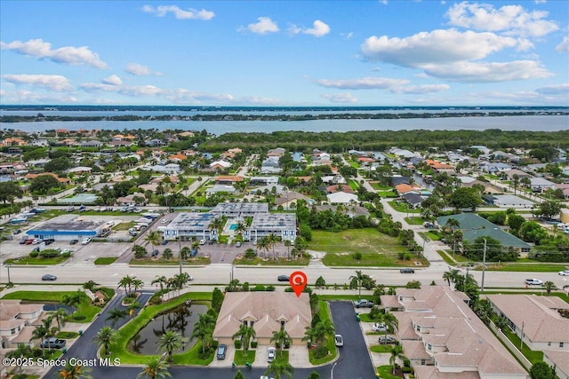 206 Islandia Ct Unit U-206, Satellite Beach, FL 32937 - aerial view of property's location with nearby suburban area and a nearby body of water