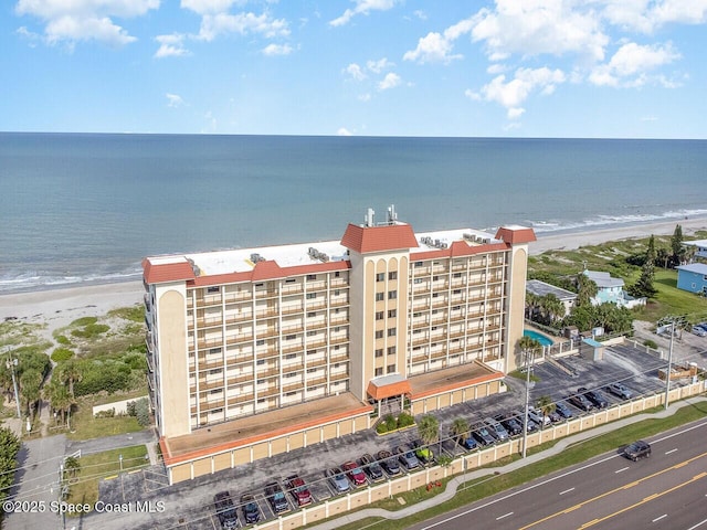 2815 S Atlantic Ave Unit 705, Cocoa Beach, FL 32931 - aerial view of waterfront with a beach