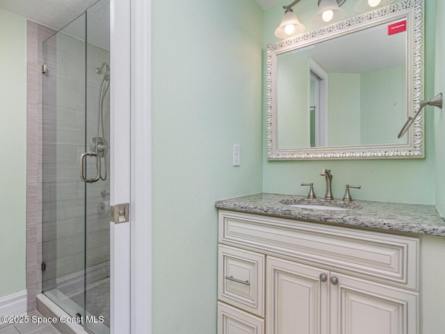 2815 S Atlantic Ave Unit 705, Cocoa Beach, FL 32931 - full bathroom with a shower stall and vanity