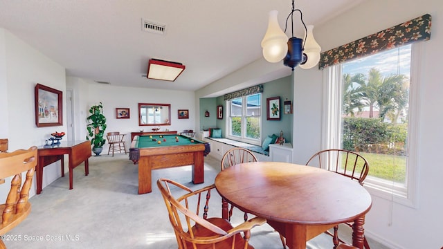 284 Andros Ave, Cocoa Beach, FL 32931 - playroom with billiards and light carpet