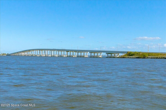 1475 Isabella Dr Unit 101, Melbourne, FL 32935 - water view featuring a notable bridge