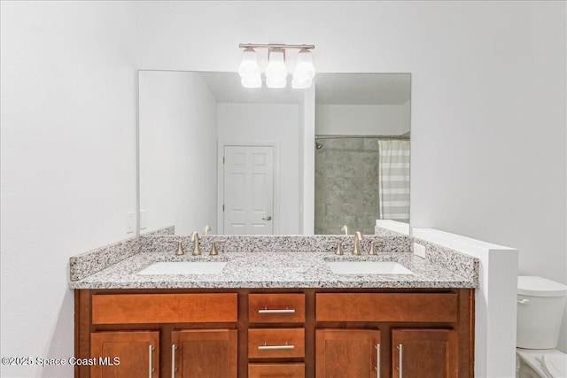 1475 Isabella Dr Unit 101, Melbourne, FL 32935 - full bath featuring double vanity and a shower with curtain