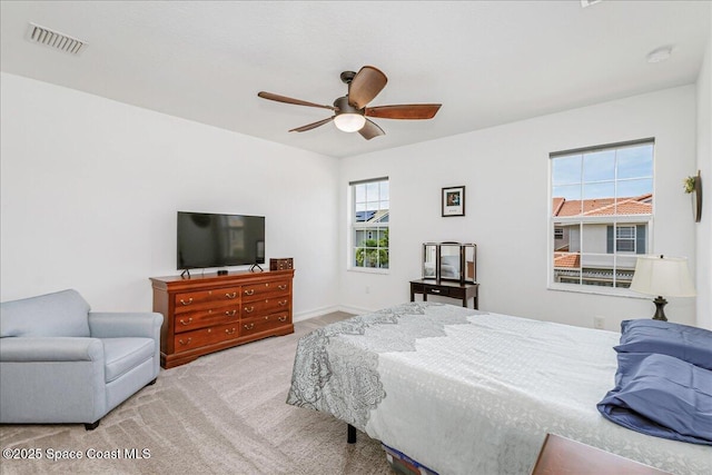 1475 Isabella Dr Unit 101, Melbourne, FL 32935 - bedroom featuring carpet and a ceiling fan