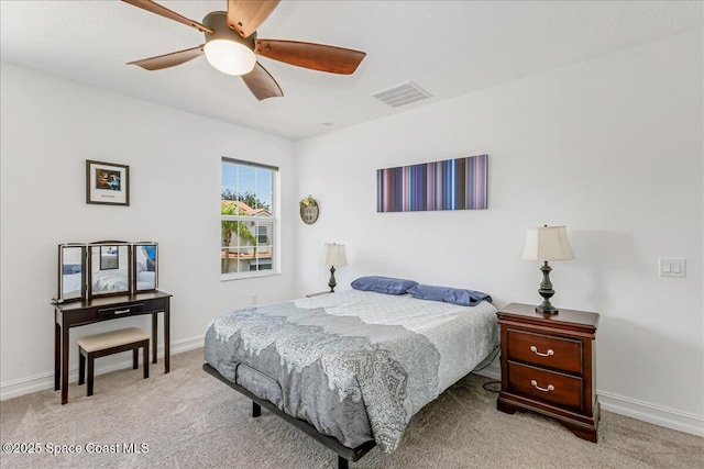 1475 Isabella Dr Unit 101, Melbourne, FL 32935 - bedroom featuring light carpet and ceiling fan